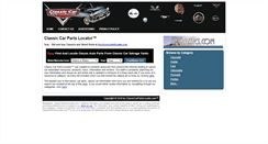 Desktop Screenshot of classiccarpartslocator.com